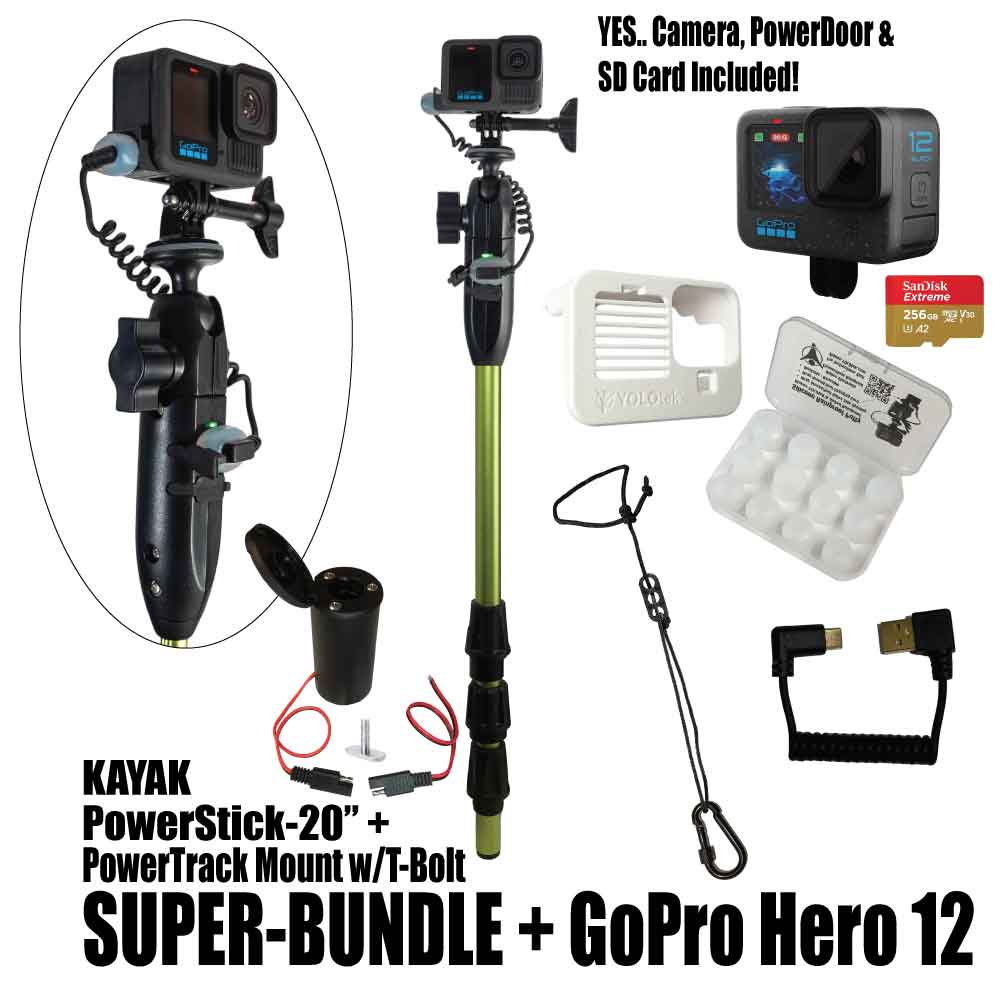 Kayak PowerStick-20" + PowerTrack Mount w/T-Bolt