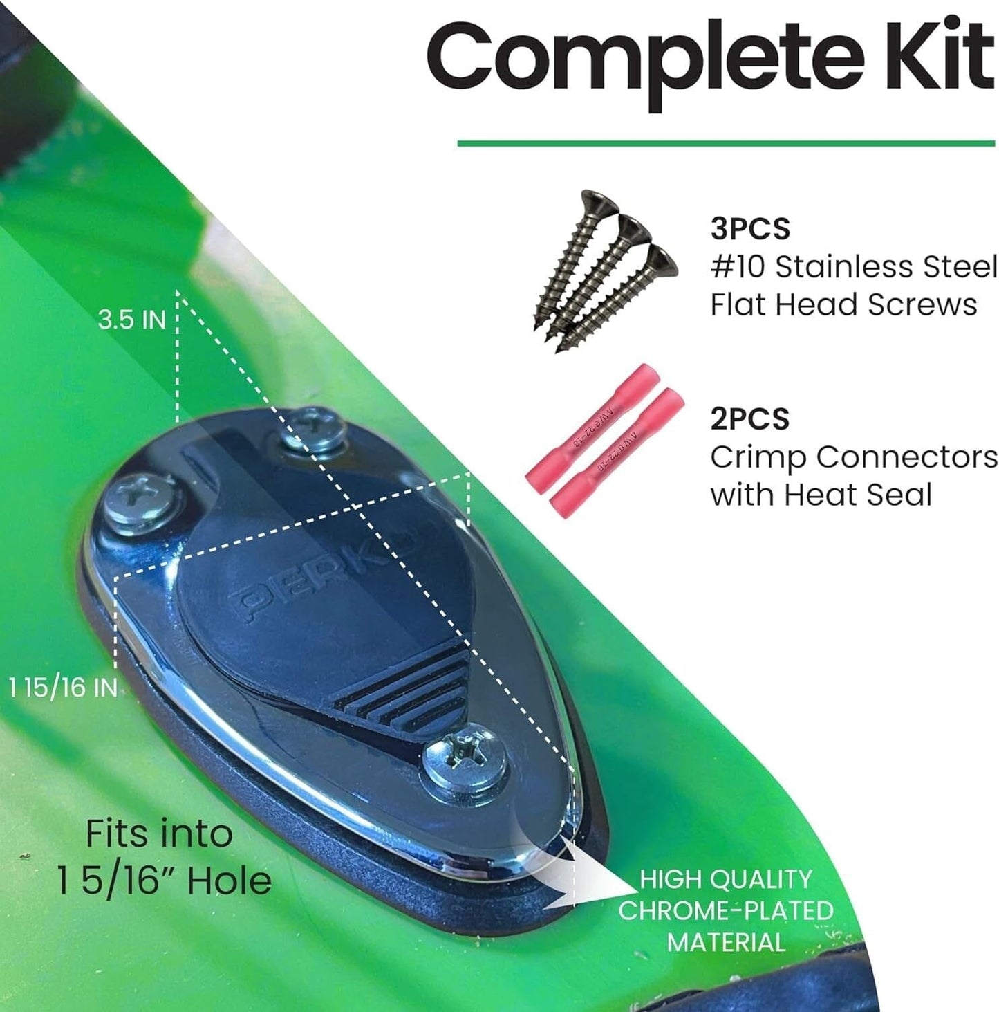 Port Kit [TearDrop Perko Lg. Threaded]