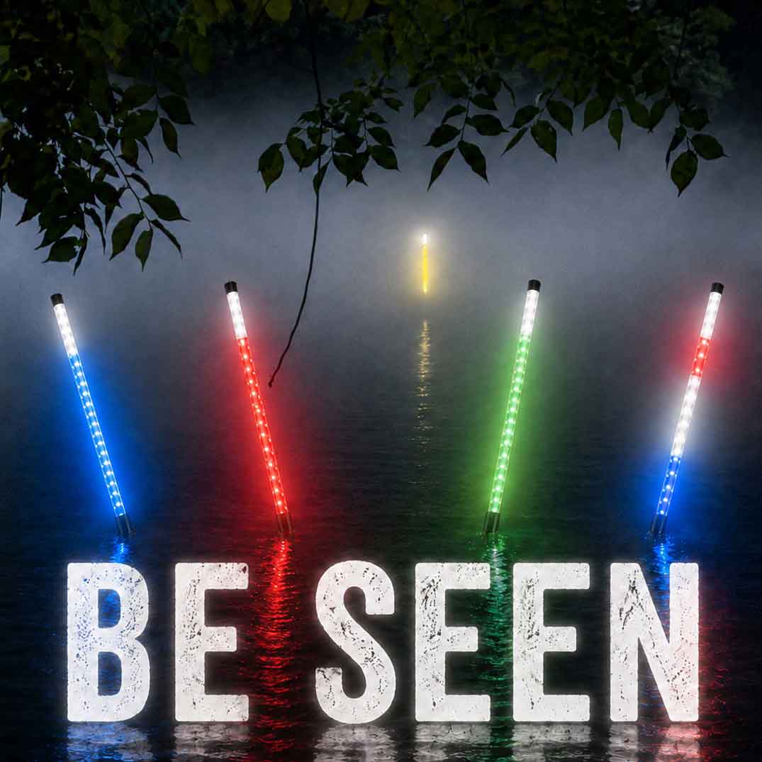 Kayak 360 Light: NavLIGHT SHOW 4ft. now with RedWhiteBlue Modes [360/LED]