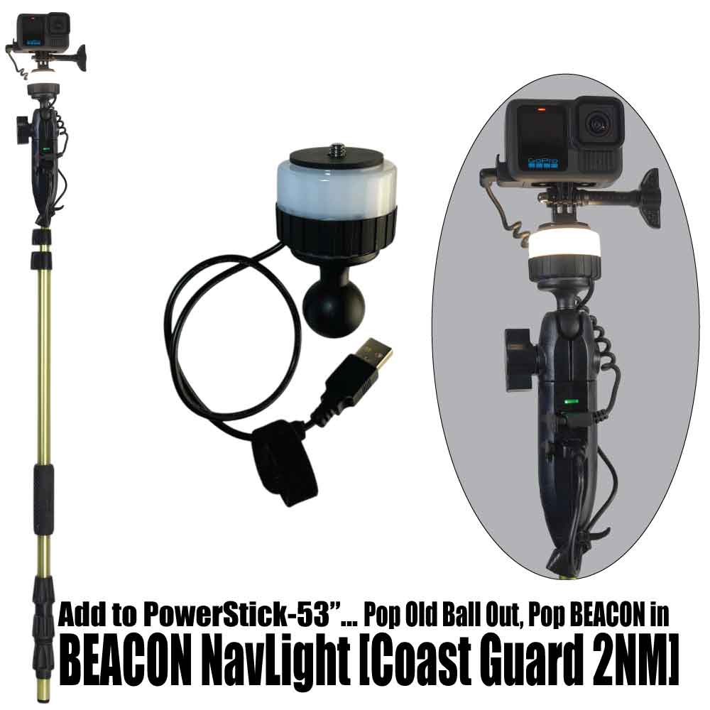 BEACON NavLight: Turn your PowerStick-53" into a White Anchor/Running Light