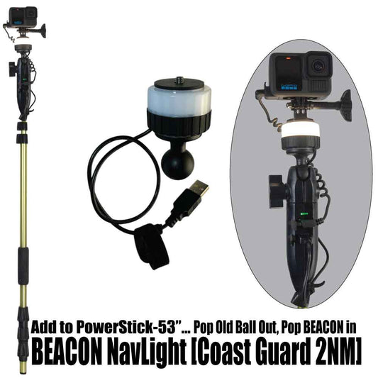 BEACON NavLight: Turn your PowerStick-53" into a White Anchor/Running Light