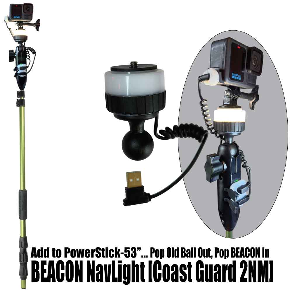 BEACON NavLight: Turn your PowerStick-53" into a White Anchor/Running Light