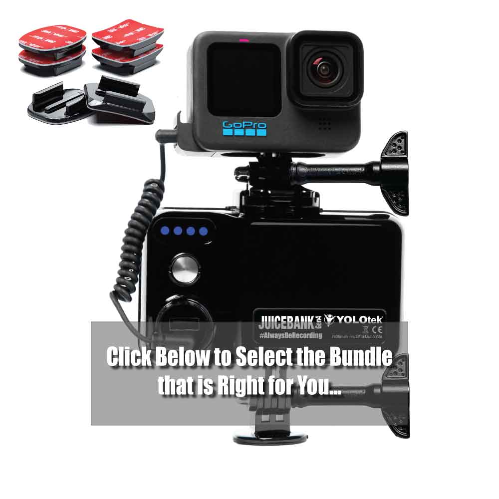 Kayak JUICEBANK: GoPro Battery + Extra Sticky Mounts
