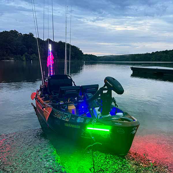 Kayak 360 Light: NavLIGHT SHOW 4ft. now with RedWhiteBlue Modes [360/LED]