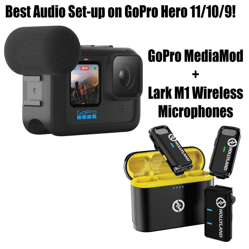 MediaMod + Lark M1 Wireless Mic for GoPro Hero 12/11/10/9