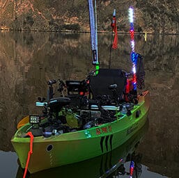 Kayak 360 Light: NavLIGHT SHOW 4ft. now with RedWhiteBlue Modes [360/LED]