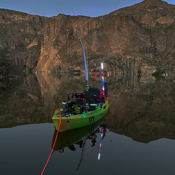 Kayak 360 Light: NavLIGHT SHOW 4ft. now with RedWhiteBlue Modes [360/LED]