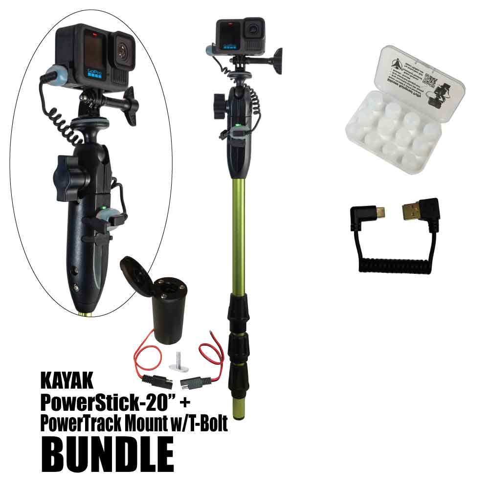 Kayak PowerStick-20" + PowerTrack Mount w/T-Bolt