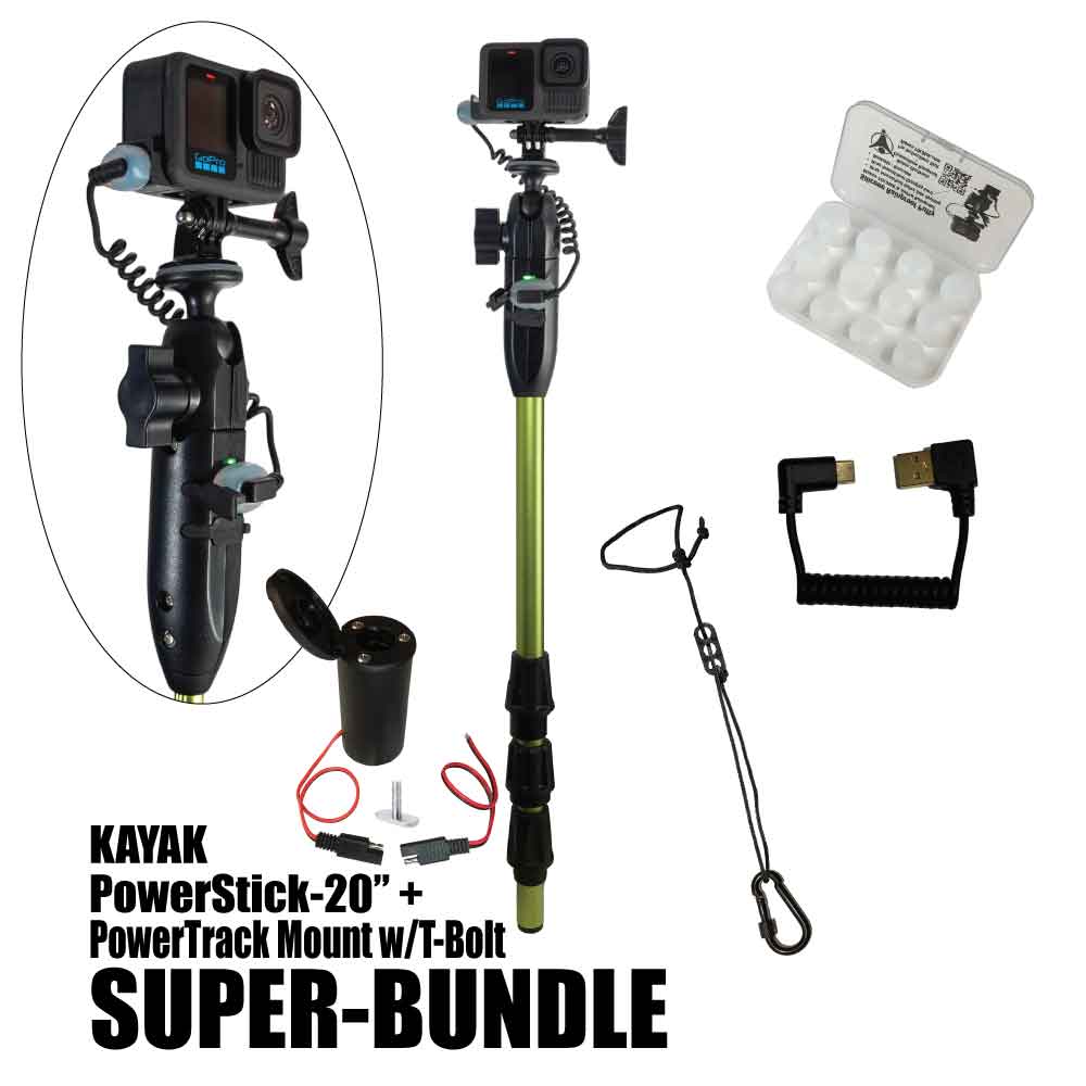 Kayak PowerStick-20" + PowerTrack Mount w/T-Bolt