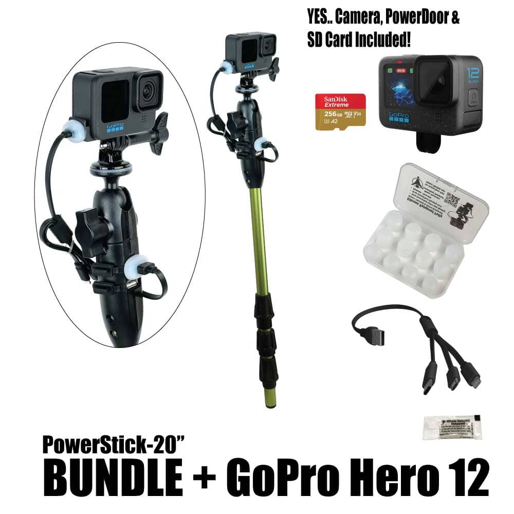PowerStick-20" - YOLOtek GP6-PowerStick-20" BUNDLE + GoPro Hero 12 w/256gb SDCard ~