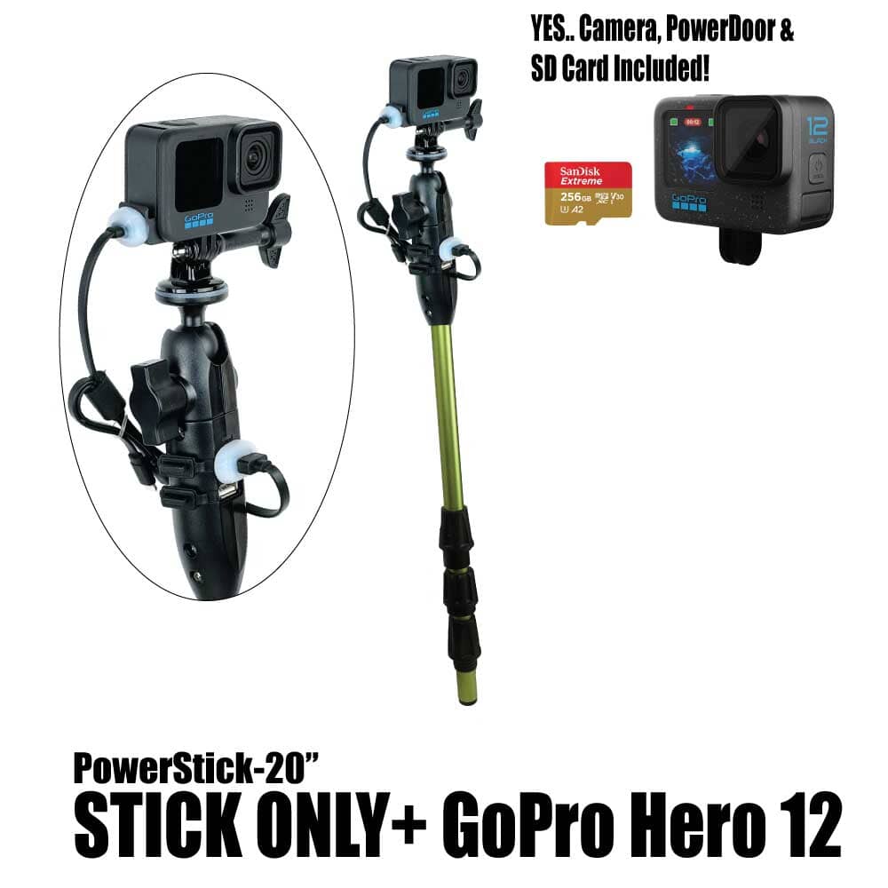 PowerStick-20" - YOLOtek GP5-PowerStick-20" + GoPro Hero 12 w/256gb SDCard ~