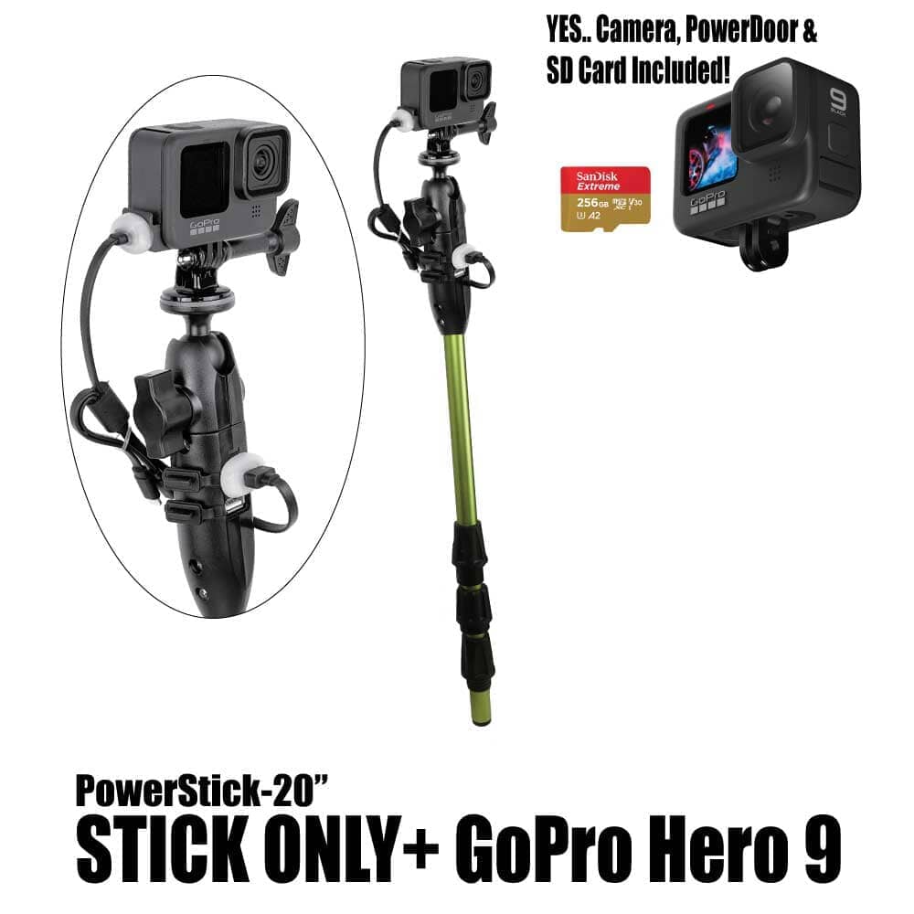 PowerStick-20"+PowerLight - YOLOtek GP1-PowerStick-20"+PowerLight + GoPro Hero 12 w/256gb SDCard ~