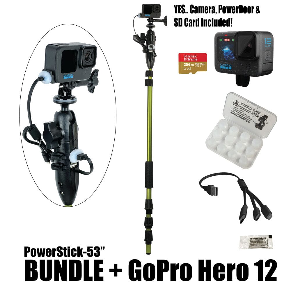 PowerStick-53" - YOLOtek GP6-PowerStick-53" BUNDLE + GoPro Hero 12 w/256gb SDCard ~