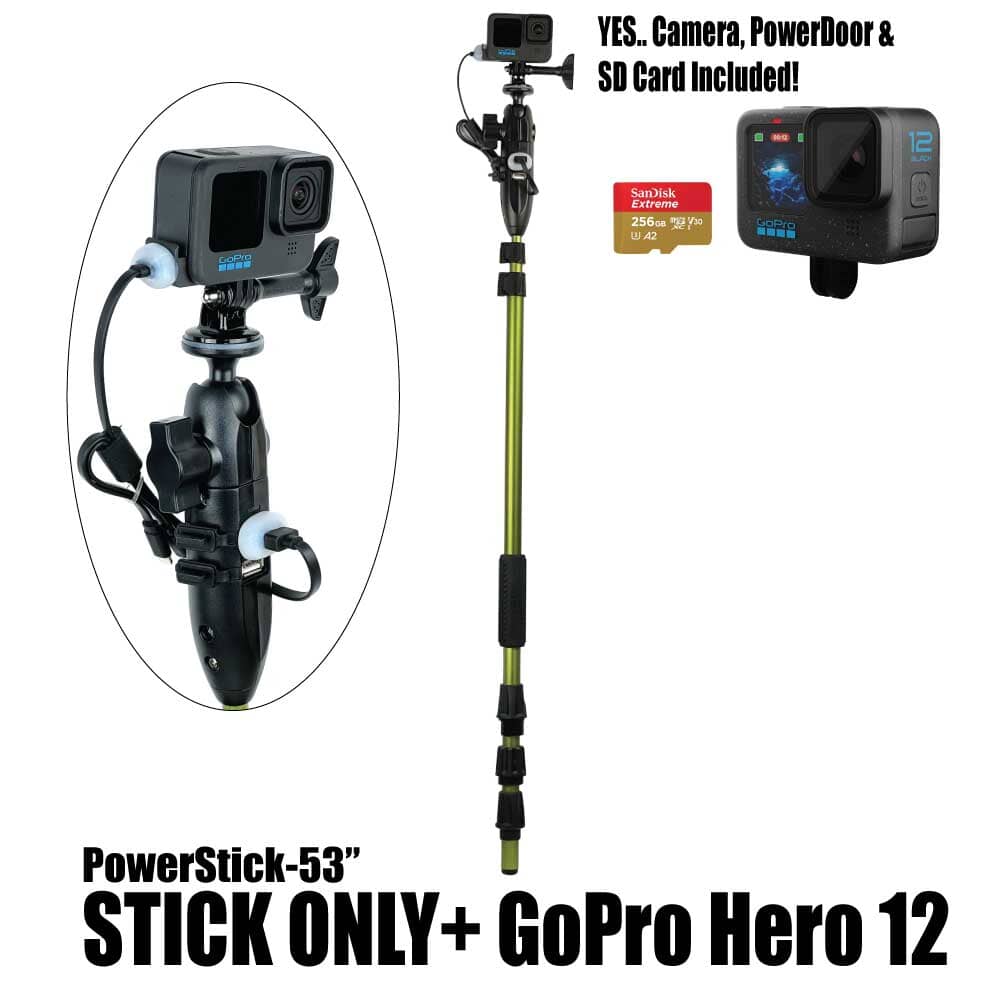 PowerStick-53" - YOLOtek GP5-PowerStick-53" + GoPro Hero 12 w/256gb SDCard ~