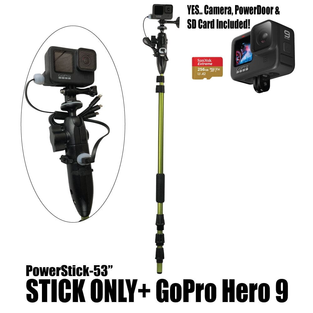 PowerStick-53"+PowerLight - YOLOtek GP1-PowerStick-53"+PowerLight + GoPro Hero 12 w/256gb SDCard ~