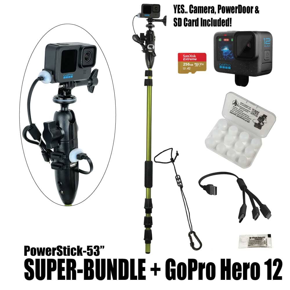 PowerStick-53" - YOLOtek GP7-PowerStick-53" SUPER BUNDLE + GoPro Hero 12 w/256gb SDCard ~