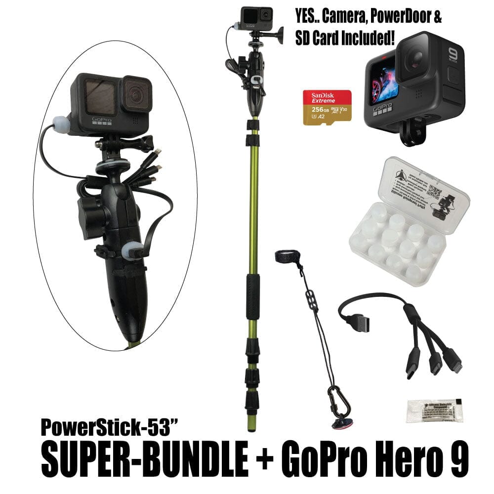 PowerStick-53"+PowerLight - YOLOtek GP3-PowerStick-53"+PowerLight SUPER BUNDLE + GoPro Hero 12 w/256gb SDCard ~