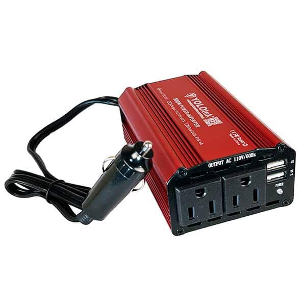 Power-UP! 300W Power Inverter [Truck/Car/RV DC 12V to 110V & 2-USBs]