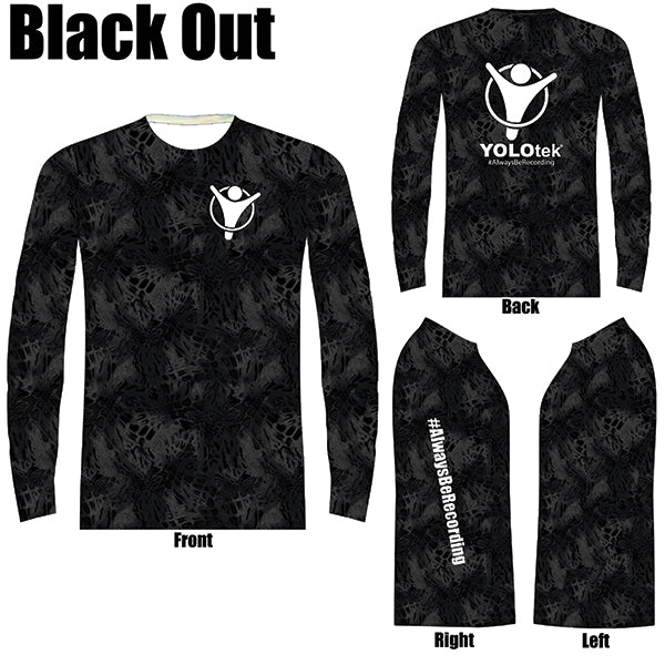 Performance Shirt: Black Out - YOLOtek Standard or Custom Design