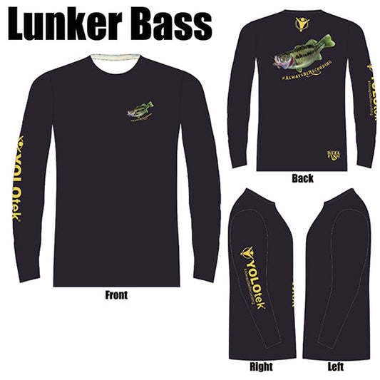 Performance Shirt: Lunker Bass - YOLOtek Standard or Custom Design