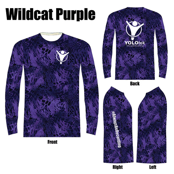 Performance Shirt: Wildcat Purple - YOLOtek Standard or Custom Design