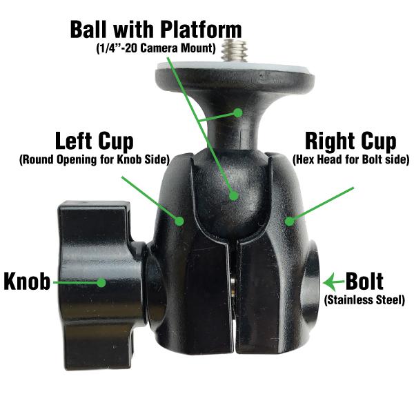 Ball & Joint Full Assembly - YOLOtek for PowerStick-53"